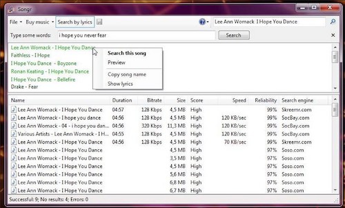 Descargar Songr para Windows 7